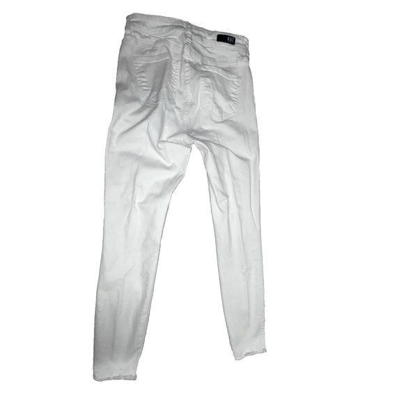 Size 00 Kut From the Kloth Jeans White Straight Leg 26" Waist 26" Inseam Donna - Picture 2 of 10